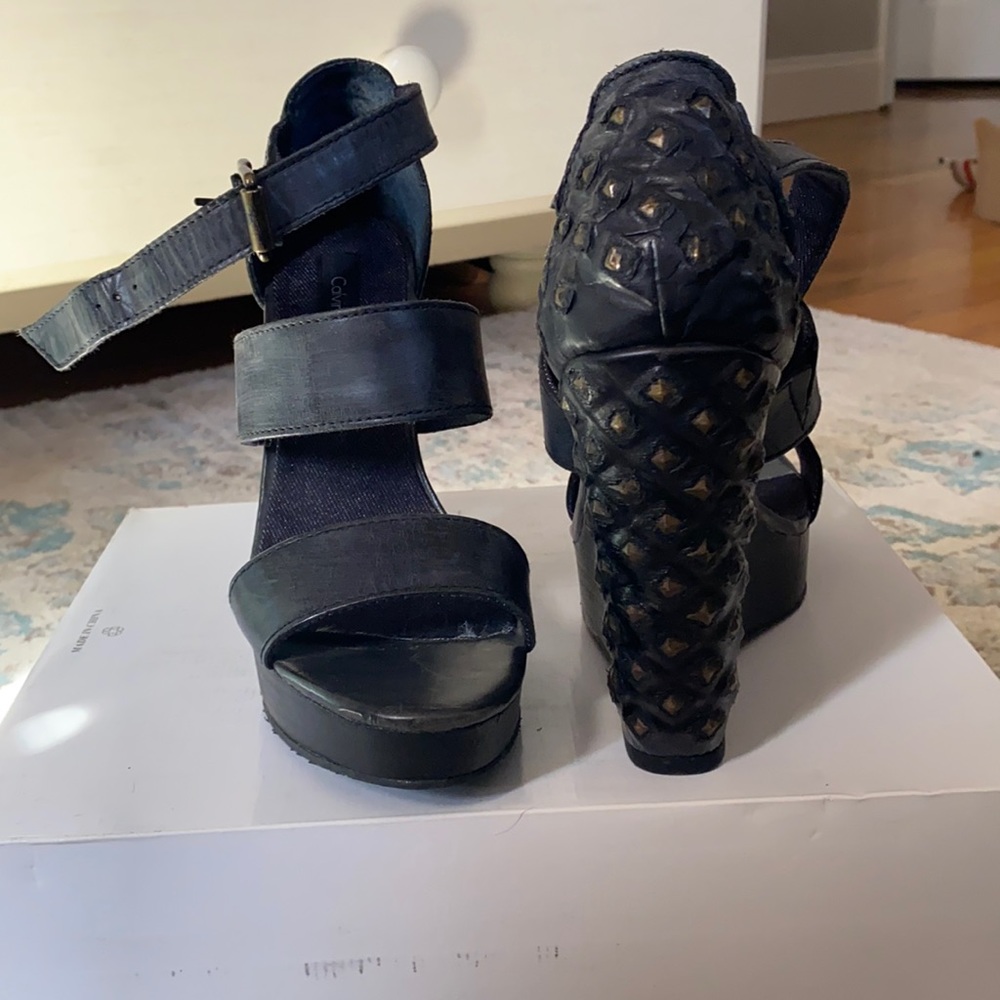 Calvin Klein Studded Wedges